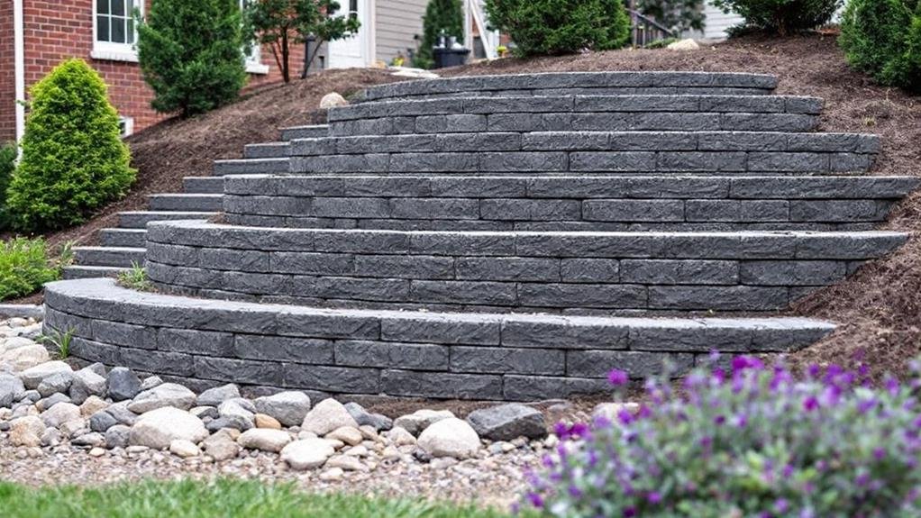 concrete retaining wall blocks in barrie, ontario