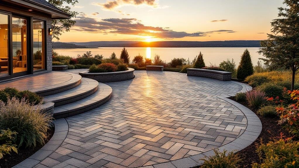 interlocking brick patio in barrie, ontario